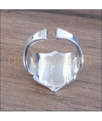 Bague Chevalière d'Armoirie Argent Massif : Bouclier Personnalisable de votre