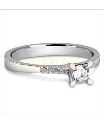 Bague de Promesse Solitaire Femmes en Or 14K - 0.20 carats de votre