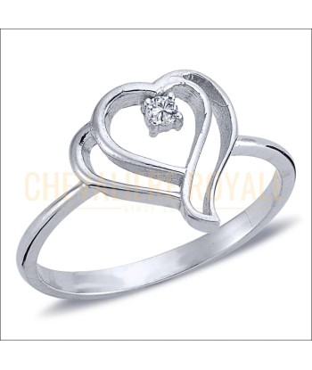 Bague de promesse en Or Blanc 14K - Un Symbole Romantique acheter en ligne