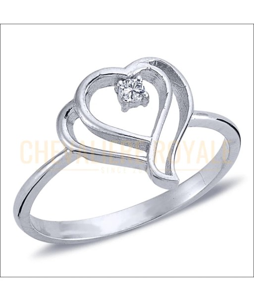 Bague de promesse en Or Blanc 14K - Un Symbole Romantique acheter en ligne