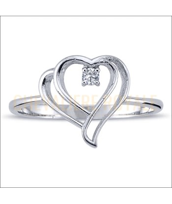 Bague de promesse en Or Blanc 14K - Un Symbole Romantique acheter en ligne