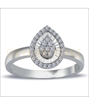 Bague de Promesse - Or Blanc 14K et 31 Diamants Scintillants de la marque