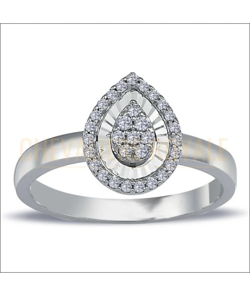 Bague de Promesse - Or Blanc 14K et 31 Diamants Scintillants de la marque