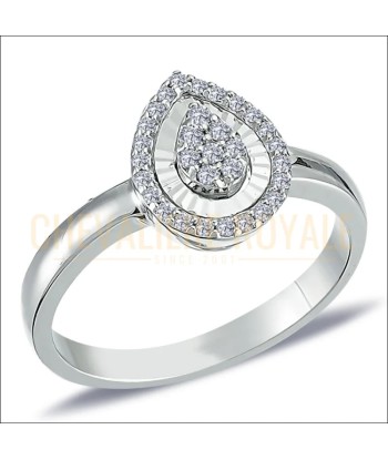 Bague de Promesse - Or Blanc 14K et 31 Diamants Scintillants de la marque