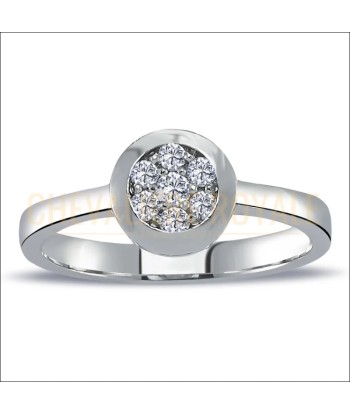 Bague de promesse - Un Chef-d'Œuvre de Design Ovale Or 14 carats destockage