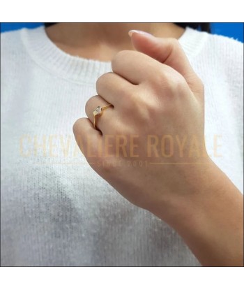 La Promesse Étincelante : Bague Cœur  Diamant Couleur G 0,05 carat Paris Déstockage Promo