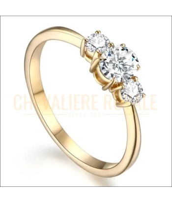 Brilliance Inégalée : Bague de Promesse Ovale Moissanite D, Or 10K/14K le des métaux précieux