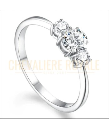 Brilliance Inégalée : Bague de Promesse Ovale Moissanite D, Or 10K/14K le des métaux précieux