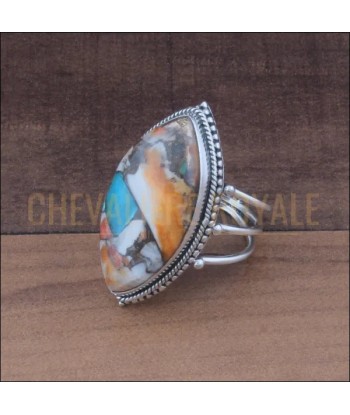 Chevalière Femme Argent: Élégance Intemporelle Oyster Turquoise de pas cher