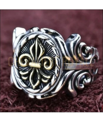 Symboles de Noblesse :  Bague Homme ornée de Fleurs de Lys online