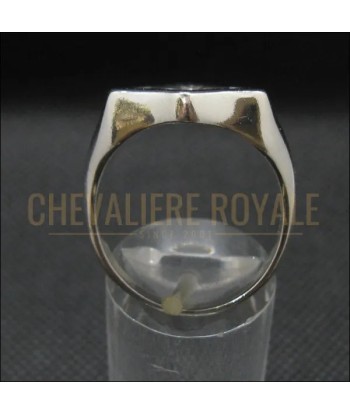 Artisanat Exquis : Bague Chevalière Fleur de lys en Argent Massif acheter en ligne