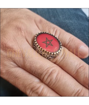 Bague Drapeau Marocain  Argent - Symbole de Patriotisme prix pour 