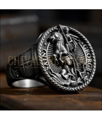 Chevalière - Saint Georges et le Dragon | Bague Artisanale suggérées chez