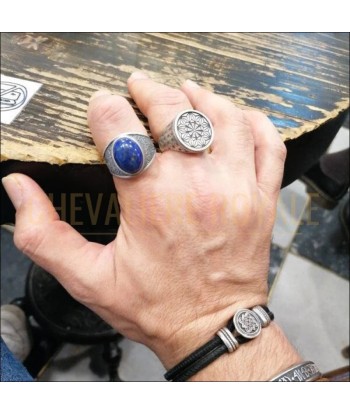 Bague Argent Arbre de vie et Pierre Lapis-Lazuli livraison gratuite