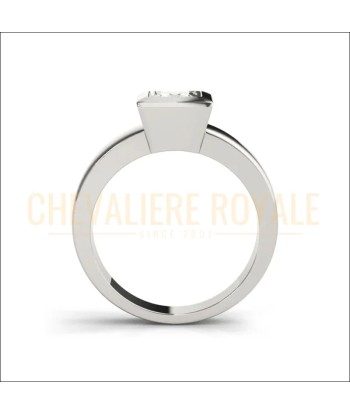 Bague Chevalière Femme avec Pierre Solitaire soldes