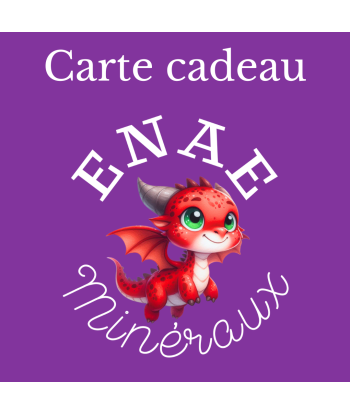 Carte-cadeau ENAE Minéraux l'évolution des habitudes 