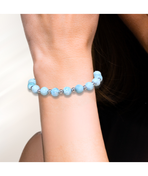 Bracelet en Larimar en 2 styles au choix les ctes