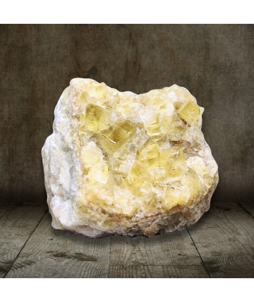 Fluorite jaune brute (MB405) prix pour 