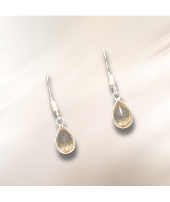 Boucles d'oreilles en Citrine facettée et Argent 925 (BO150) acheter