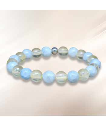 Bracelet  en Citrine et Célestine bleue En savoir plus