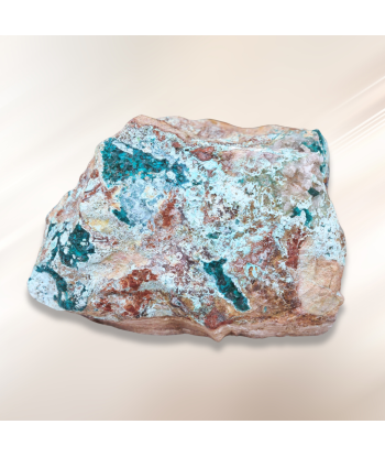 Dioptase brute avec Planchéite, Shattuckite, Cérusite brute (MB432-1) à prix réduit toute l'année