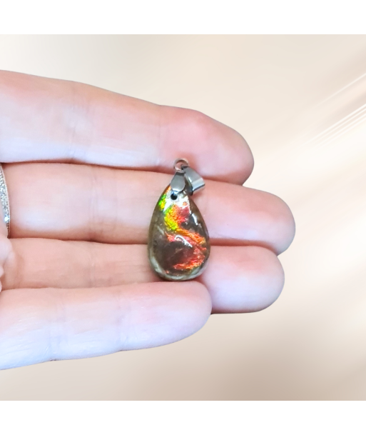 Pendentif en Ammolite (PE1909-2) Pour