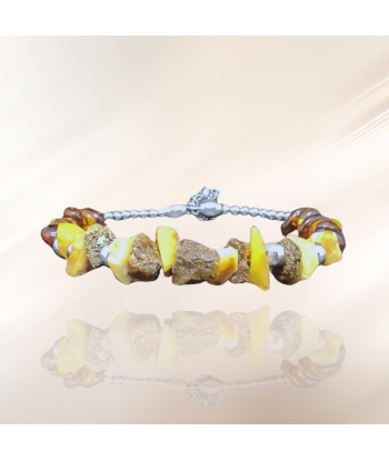 Bracelet en Ambre brute et polie solde