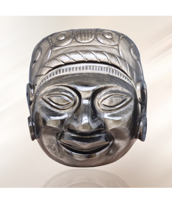 Tête masque Maya en Obsidienne dorée (PRGFL705) acheter en ligne