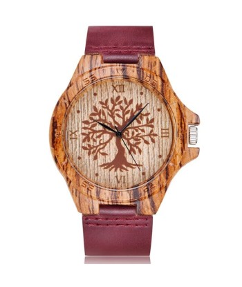 Montre Viking Arbre De Vie brillant des détails fins