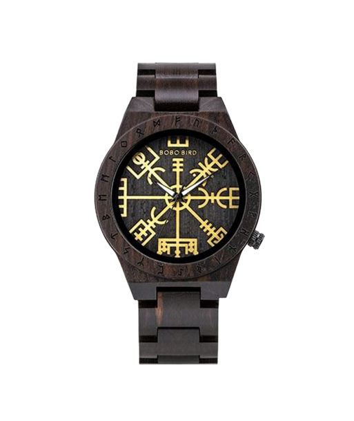 Montre Viking Vegvisir brillant des détails fins