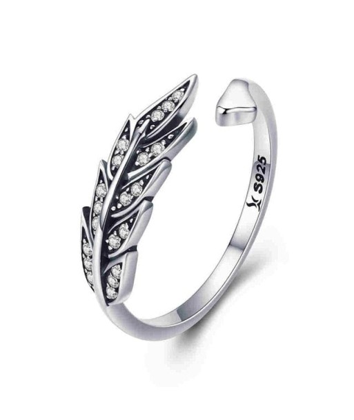 Bague Feuille Arbre De Vie En Argent Et Zirconium les muscles