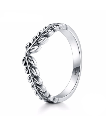 Bague Feuille De L'Arbre De Vie En Argent 925 la livraison gratuite