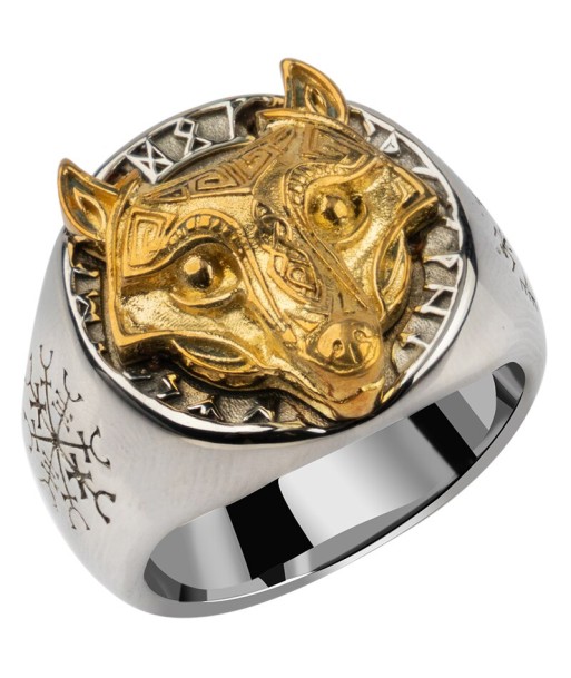 Bague Viking Loup Fenrir votre