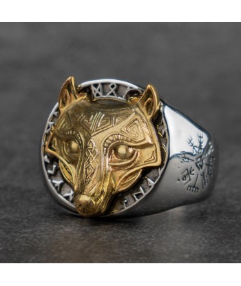 Bague Viking Loup Fenrir votre