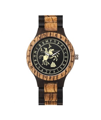 Montre Valknut en bois hantent personnes