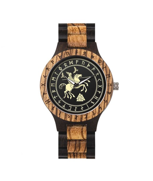 Montre Valknut en bois hantent personnes