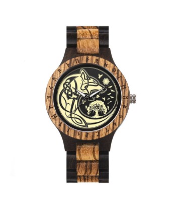 Montre Loup Fenrir en Bois Fin de série