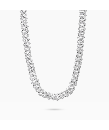 Prong link chain 8 mm silver Livraison rapide