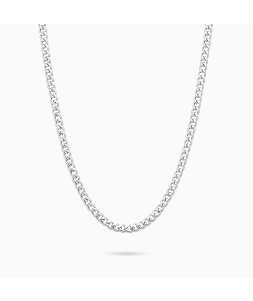 Cuban link chain 3 mm silver Toutes les collections ici