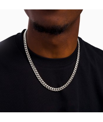 Cuban link chain 8 mm silver Découvrez la collection