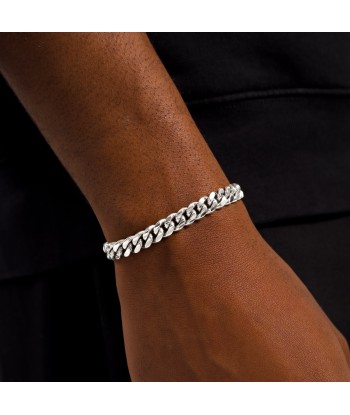 Cuban link bracelet 8 mm silver prix pour 