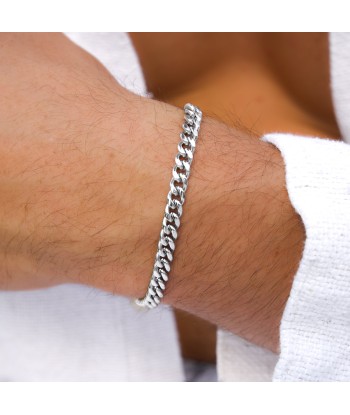 Cuban link bracelet 5 mm silver Comparez plus de prix