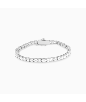 Tennis bracelet 4 mm silver pas cheres