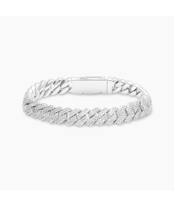 Prong link bracelet 8 mm silver livraison gratuite