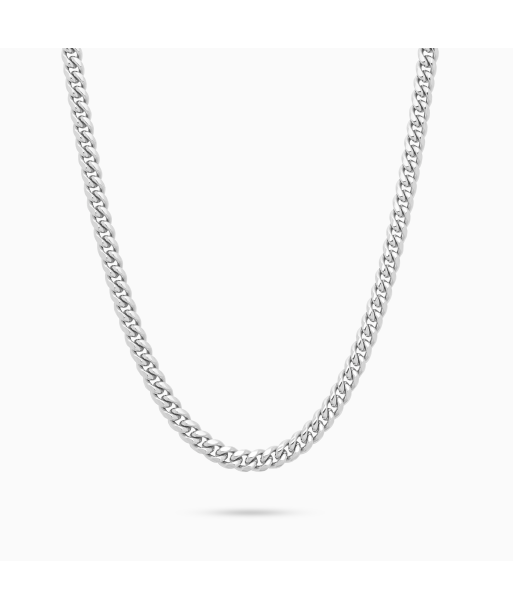 Cuban link chain 5 mm silver français