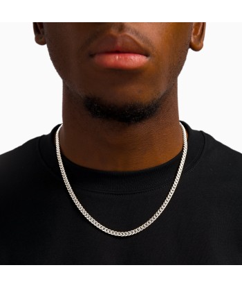 Cuban link chain 5 mm silver français