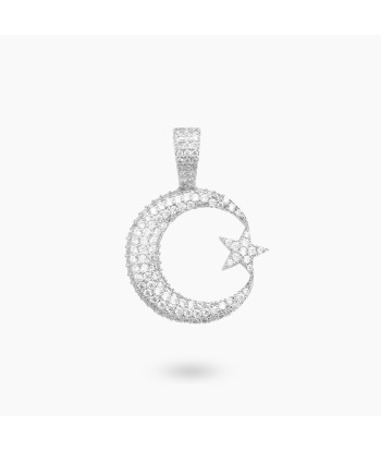 Silver starry crescent moon chez Cornerstreet bien 