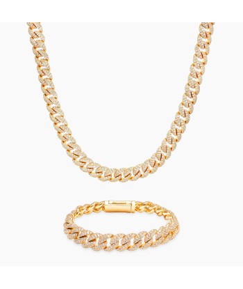 Iced cuban link 10mm set Voir les baskets