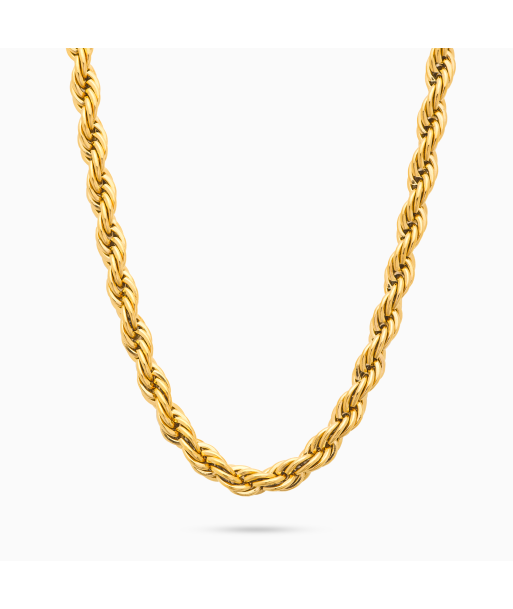 Rope chain 6 mm gold Vous souhaitez 