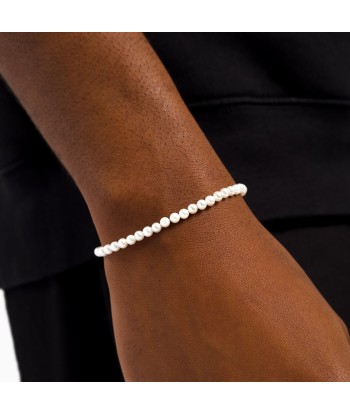 4mm silver Pearl bracelet s'inspire de l'anatomie humaine